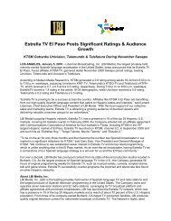 Estrella TV El Paso Posts Significant Ratings & Audience Growth - LBI