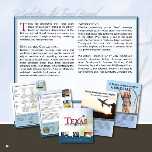 2011 Annual Report - TexasOne Program