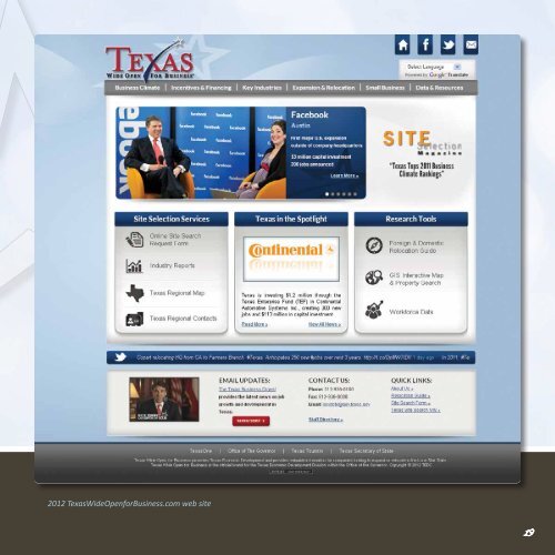 2011 Annual Report - TexasOne Program