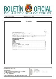 SUMARIO - Diputación Provincial de Teruel