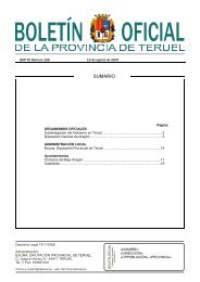 SUMARIO - Diputación Provincial de Teruel
