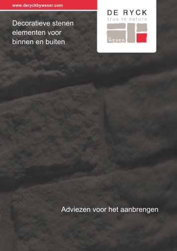 Decoratieve stenen elementen voor binnen en buiten Adviezen voor het aanbrengen