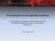 Die Astrofotografie mit einer tiefgekühlten Astrokamera