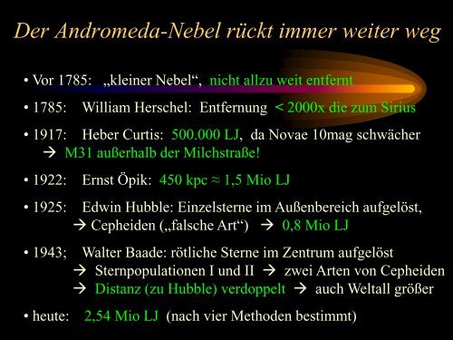 Der Andromeda-Nebel eine ganz normale Spiralgalaxie?