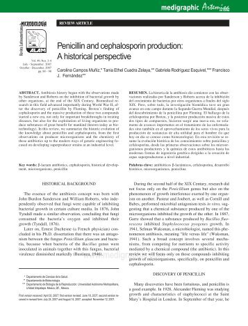 Penicillin and cephalosporin production: A historical perspective