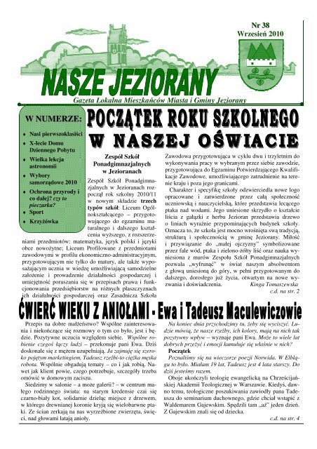 Gazeta nr38 - Jeziorany