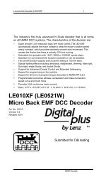 LE010XF (LE0521W) Micro Back EMF DCC Decoder