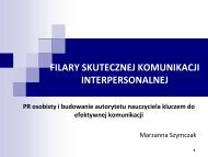 FILARY SKUTECZNEJ KOMUNIKACJI INTERPERSONALNEJ