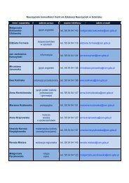 Nauczyciele konsultanci Centrum Edukacji Nauczycieli w GdaÅsku ...