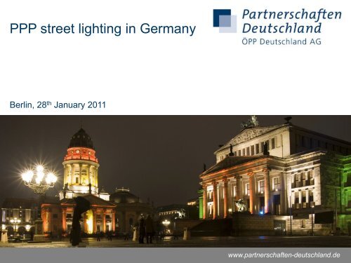 PPP street lighting in Germany