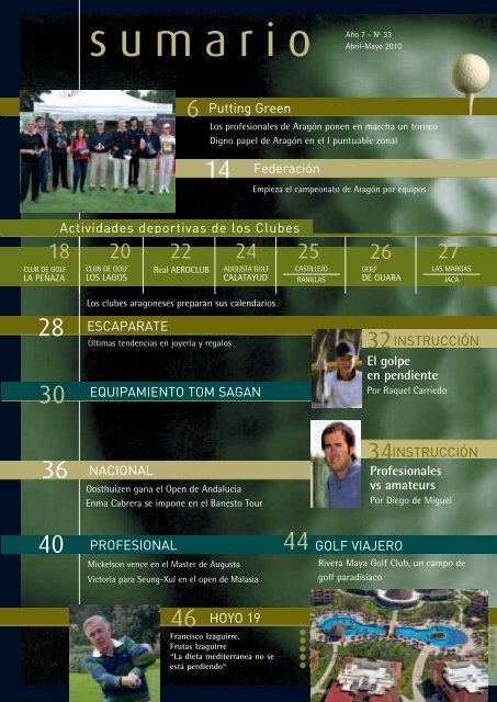 El golpe en pendiente HOYO 19 Putting Green Actividades ...