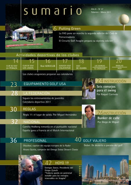 Seis consejos para el swing HOYO 19 Putting Green Actividades ...