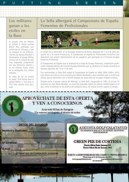 Seis consejos para el swing HOYO 19 Putting Green Actividades ...