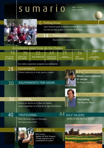 Mover correctamente el cuerpo HOYO 19 Putting Green Actividades ...