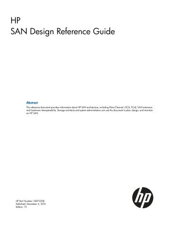 SAN Design Reference Guide - HP Business Support Center ...