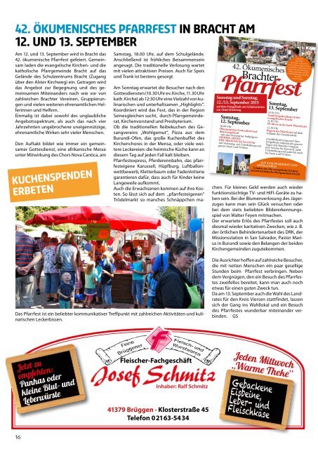 Stadtjournal Brüggen _August 2015