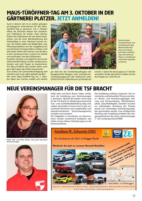 Stadtjournal Brüggen _August 2015