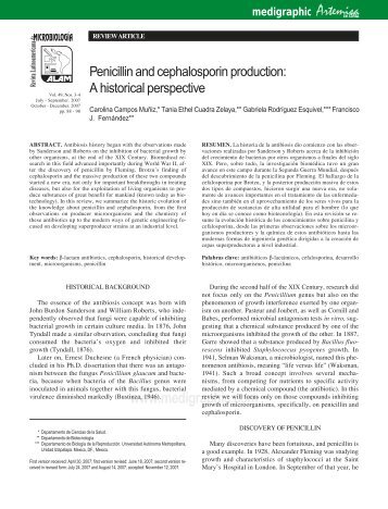 Penicillin and cephalosporin production: A ... - edigraphic.com