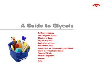 A Guide to Glycols - The Dow Chemical Company