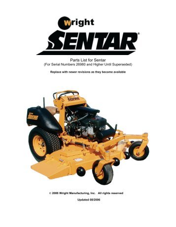 Parts List for Sentar