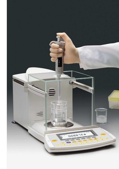 Calibrage de pipettes Sartorius La simplicitÃ© du ... - MPQ Electronique