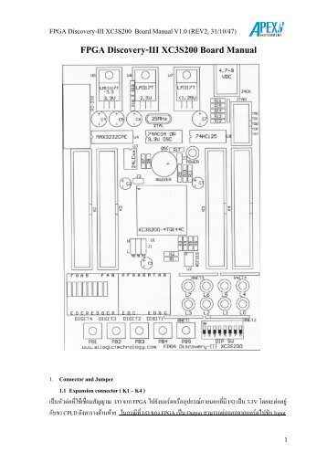 FPGA Discovery-III XC3S200 Board Manual