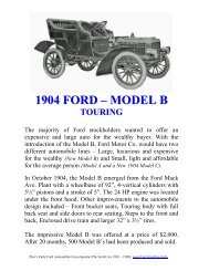 1904 FORD – MODEL B - The 1903-1909 Early Ford Registry