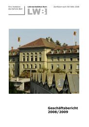 Schuljahr 2008/2009 - Lehrwerkstätten Bern