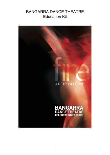 BANGARRA DANCE THEATRE Education Kit