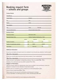 Booking request form – schools and groups