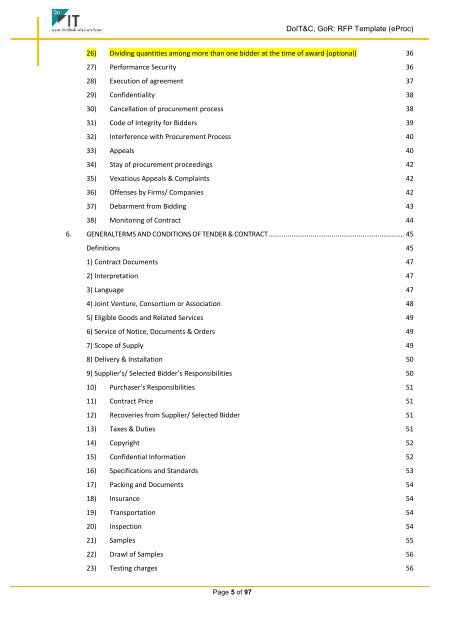 Department of Information Technology ... - DOITC Rajasthan