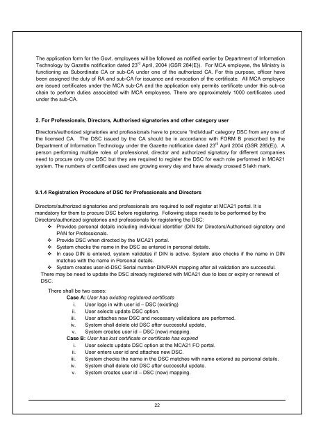 Guidelines for Usage of Digital Signatures in e-Governance