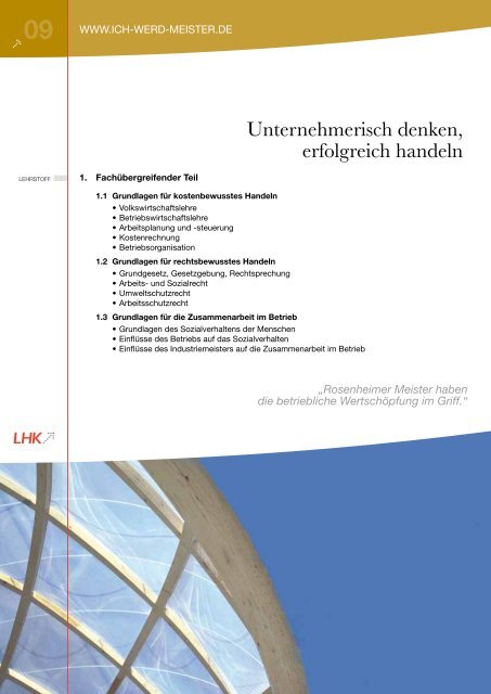 DER ROSENHEIMER INDUSTRIEMEISTER - LHK Rosenheim