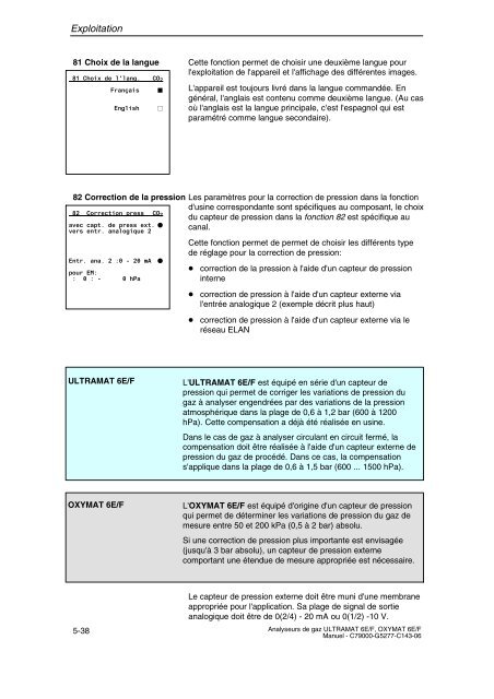 analyse de gaz