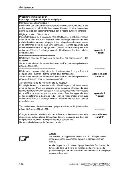 analyse de gaz