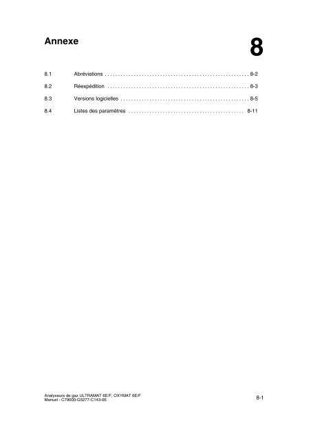 analyse de gaz