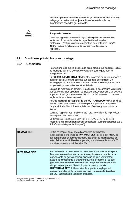 analyse de gaz