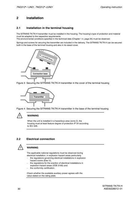 sitrans tk/tk-h