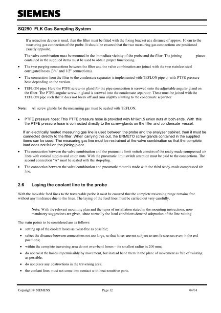 FLK Gas Sampling System - MPIP - Free