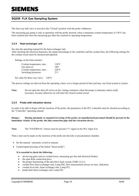 FLK Gas Sampling System - MPIP - Free