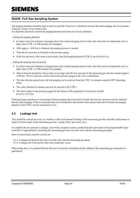 FLK Gas Sampling System - MPIP - Free