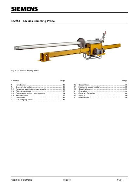 FLK Gas Sampling System - MPIP - Free