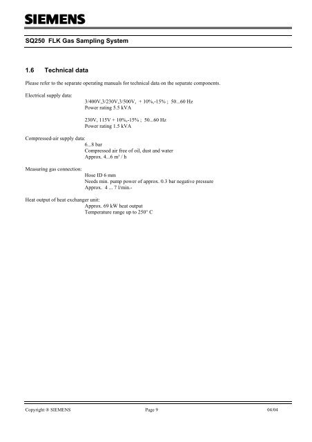 FLK Gas Sampling System - MPIP - Free