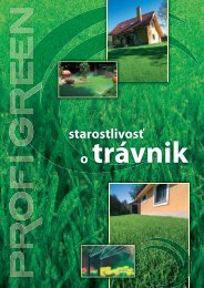 StarostlivosÅ¥ o trÃ¡vniky - Profi Green