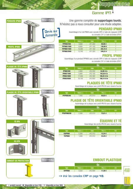 Catalogue Tarif - Krieg & zivy