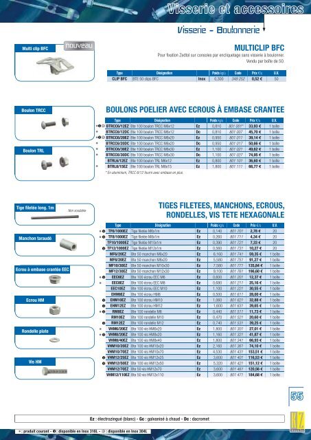 Catalogue Tarif - Krieg & zivy