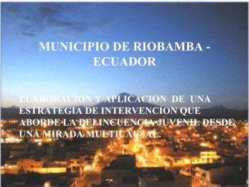 MUNICIPIO DE RIOBAMBA - ECUADOR