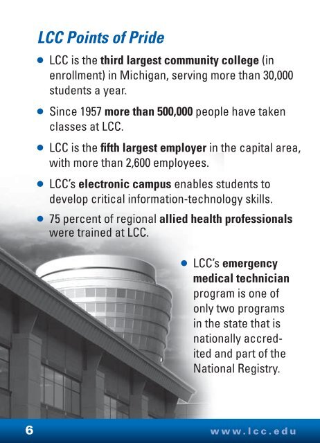 Fast Facts - Lansing Community College