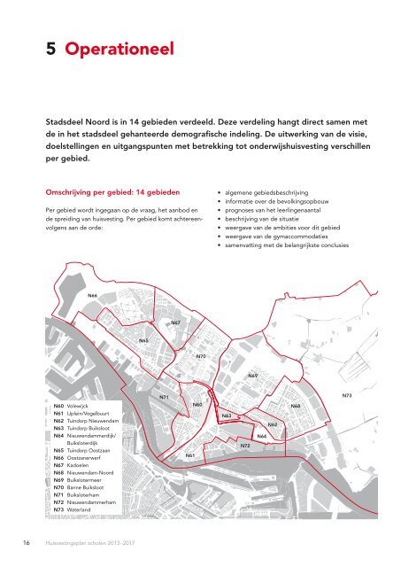 Huisvestingsplan scholen 2013 - 2017 - Stadsdeel Amsterdam-Noord