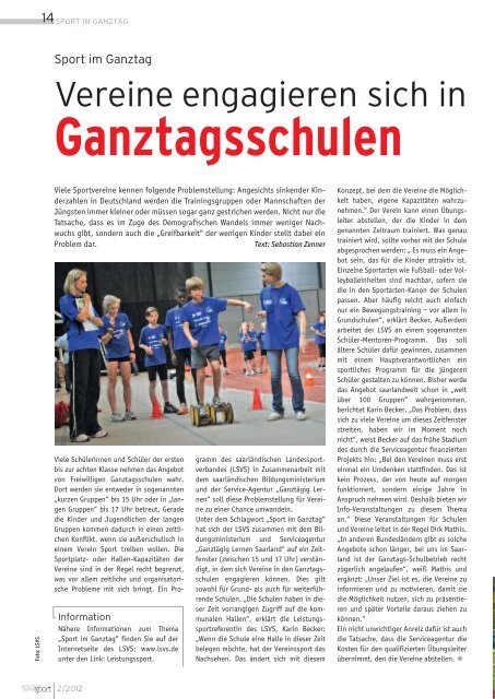 Fresh Start! - Landessportverband für das Saarland